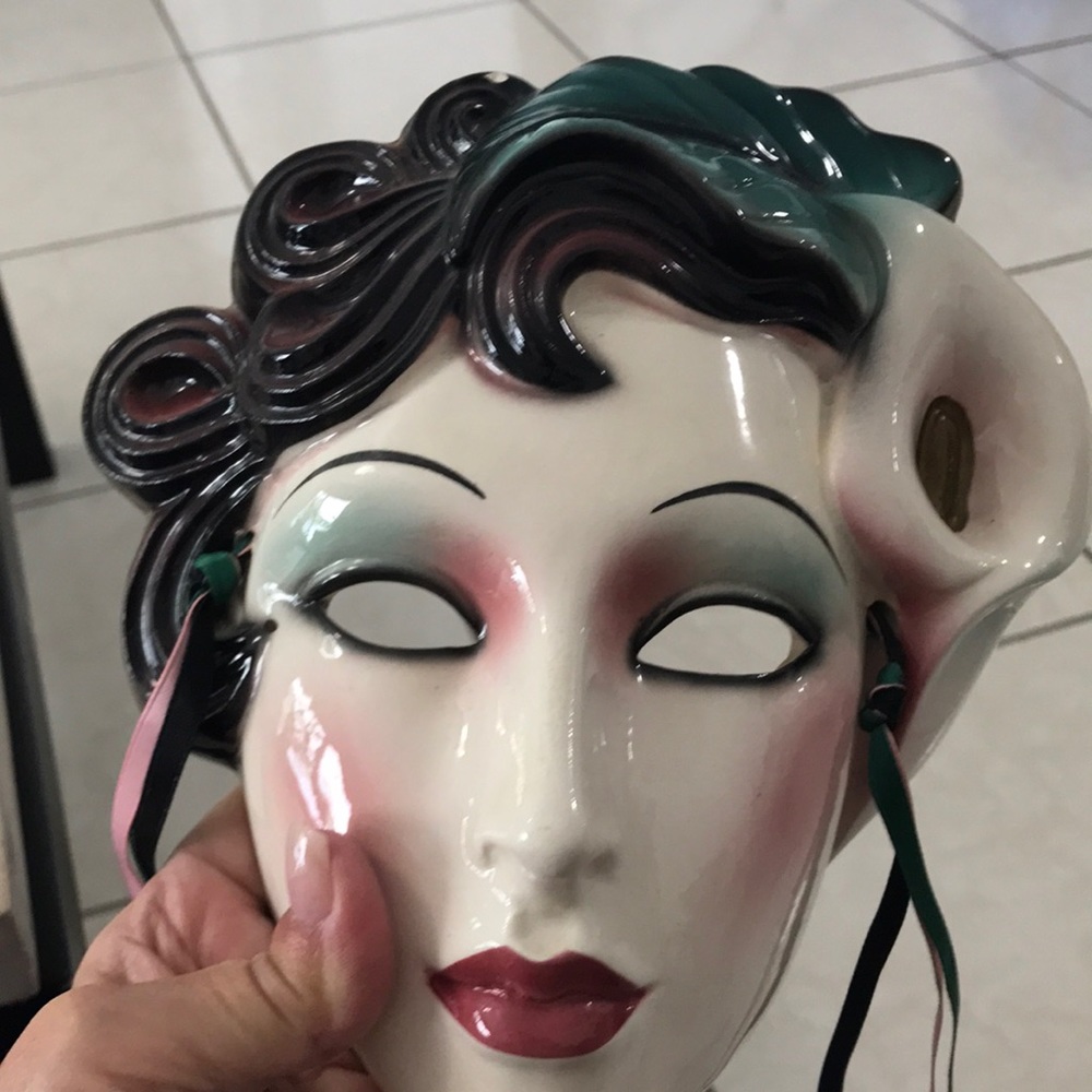 Gorgeous Clay handmade and painted Mask Decor